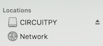 The CIRCUITPY drive
